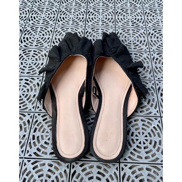Suede Mule Flats - Picture 1 of 4